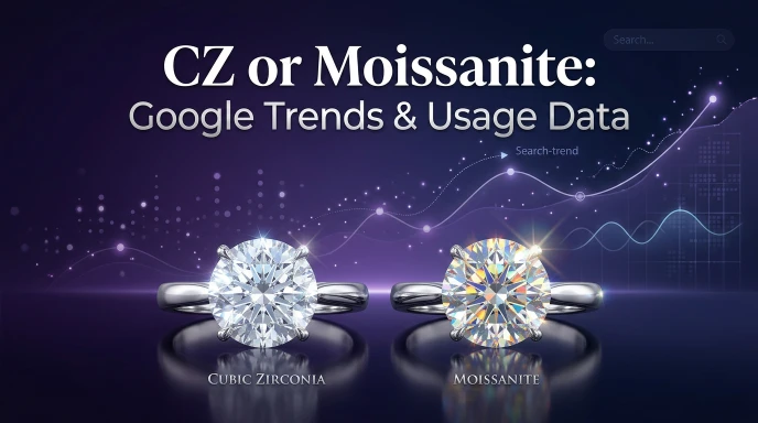 CZ or Moissanite:Google Trends & Usage Data