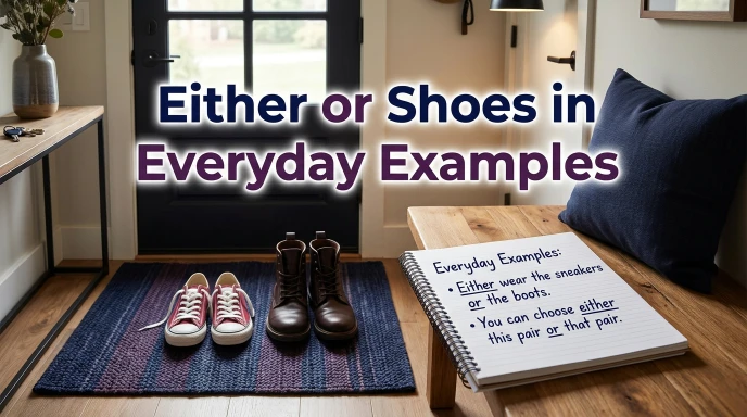 Either or Shoes in Everyday Examples
