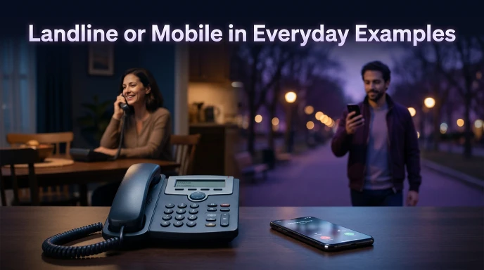 Landline or Mobile in Everyday Examples