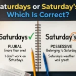 saturdays or saturday's
