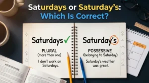 saturdays or saturday's