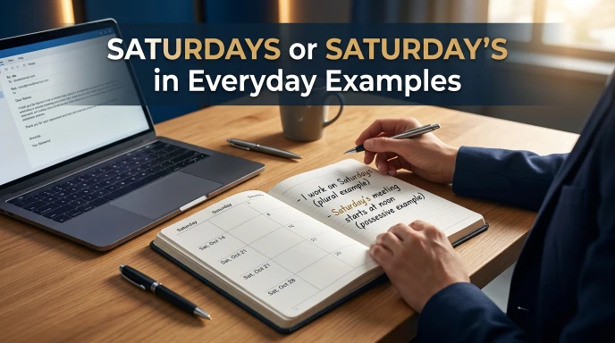 Saturdays or Saturday’s in Everyday Examples