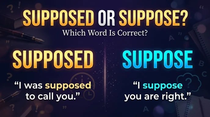 supposed or suppose